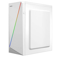 Ginzzu SL220 White FAN 12LED USB3.0 Window w/o PSU