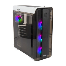 CASE HIPER M11 FRGB-WT черный без БП ATX 4x120mm 1xUSB2.0 1xUSB3.0 audio bott PSU