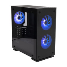 CASE HIPER M65 черный без БП ATX 3x120mm 1xUSB2.0 1xUSB3.0 audio bott PSU