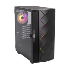 CASE HIPER DCB черный без БП ATX 1x120mm 1x140mm 1xUSB2.0 1xUSB3.0 audio bott PSU