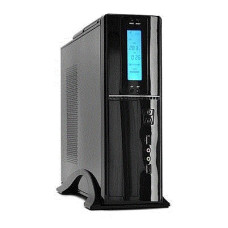 PowerCool Корпус S0506-300W (Desktop, Black, SFX 300W-80mm, 24+8pin, LCD + датч. темп.3шт)