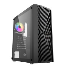 Powercase CMIPB-L4 Корпус Mistral P4B, Tempered Glass, 4x 120mm 5-color fan, чёрный, ATX (CMIPB-L4)