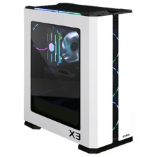 Корпус ZALMAN X3 WHITE, без БП, боковое окно (закаленное стекло), белый, ATX