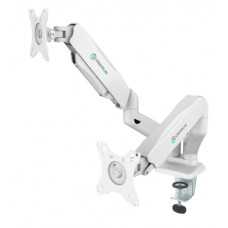 ONKRON G160 белый {Для двух экранов с диагональю 13"-27" Допустимая нагрузка: 2 x (2-6,5 кг) VESA: 75x75, 100x100 мм}