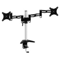 Cactus CS-VM-D08-AL серебристый Кронштейн для 2-х мониторов 13"-27" макс.8кг настольный поворот и наклон