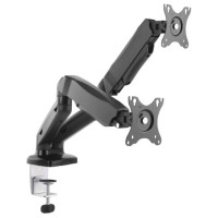 ONKRON G160 чёрный {Для двух экранов с диагональю 13"-32" Допустимая нагрузка: 2 x (2-6,5 кг) VESA: 75x75, 100x100 мм}