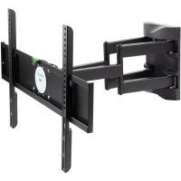 Kromax ATLANTIS-55 black {26"-65", max 45 кг, настенный, 4 ст свободы, наклон ±10°, поворот ±60°, от стены 78-415 мм, max VESA 600x400 мм}