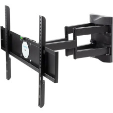 Kromax ATLANTIS-55 black {26"-65", max 45 кг, настенный, 4 ст свободы, наклон ±10°, поворот ±60°, от стены 78-415 мм, max VESA 600x400 мм}