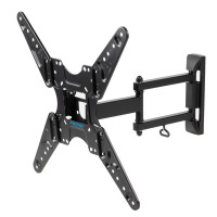 Kromax OPTIMA-414 черный 20"-55" макс.30кг настенный поворотно-выдвижной и наклонный