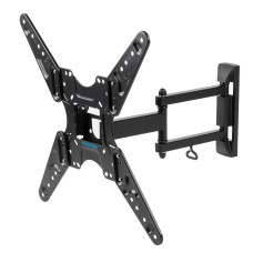 Kromax OPTIMA-414 черный 20"-55" макс.30кг настенный поворотно-выдвижной и наклонный