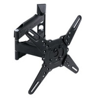 Kromax ATLANTIS-40 grey/black, Кр. стал. наст. для TV 22"-65", max 40 кг, 5 ст св., нак. +5°-15°, пов. 180°, от ст. 60-523 мм, max VESA 400x400 мм.