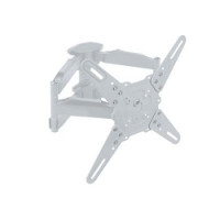 Kromax ATLANTIS-45 white, Кр. стал. наст. для TV 22"-65", max 45 кг, 5 ст св., нак. +5°-15°, пов. 160°, от ст. 55-470 мм, max VESA 400x400 мм
