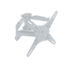 Kromax ATLANTIS-45 white, Кр. стал. наст. для TV 22"-65", max 45 кг, 5 ст св., нак. +5°-15°, пов. 160°, от ст. 55-470 мм, max VESA 400x400 мм