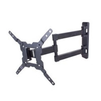 Kromax GALACTIC-12 black, Кр. стал. наст. для TV 15"-42", max 25 кг, 5 ст св., нак. -3+10, пов. 180°, от ст. 46-328 мм, max VESA 400x400 мм.