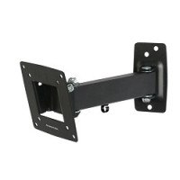 Kromax OPTIMA-103 black {Кронштейн для LED/LCD телевизоров 10"-28", max 25 кг, настенный, 3 ст свободы, наклон +5°-12°, поворот ±90°, от стены 68.5-225 мм, max VESA 100x100 мм}