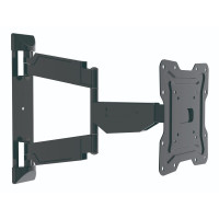 Wize [WA43] для дисплеев 17-43", VESA 75x75, 100x100, 200x200 мм., макс. нагрузка 35 кг, расстояние от стены 36-478 мм., наклон -3°/+12°, поворот -90°/+90°,выравнивание +/-3°, черн.