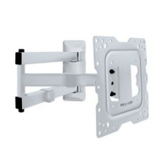 Kromax DIX-18 white, Кр. стал. наст. для TV 22"-65", max 40 кг, 5 ст св., нак. ±15°, пов. 180°, от ст. 66-605 мм, max VESA 400x400 мм.