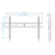 Кронштейн для ТВ Kromax Flat-1 new Vesa до 600x400 32-90' max 65кг