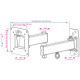 Кронштейн для ТВ Kromax OPTIMA-104 Vesa до 100x100 10-28' max 25кг черный