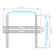 Кронштейн для ТВ ARM Media PLASMA-3 new Vesa до 400x400 22-65' max 55кг