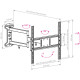 Кронштейн для ТВ ARM Media LCD-415 Vesa до 600x400 24-55' max 35кг black