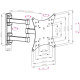 Кронштейн для ТВ Arm Media MARS-04 Vesa до 200x200 20-43' max 20кг черный