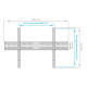Кронштейн для ТВ ARM Media PLASMA-1 new Vesa до 600x600 32-90' max 55кг