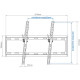 Кронштейн для ТВ ARM Media STEEL-2 new Vesa до 600×400 32-90' max 60кг