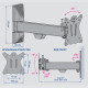 Кронштейн для ТВ Kromax CASPER-103 Vesa 100x100 10-26' max 15кг