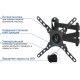 Кронштейн Kromax DIX-13 до 20кг Vesa до 200x200 black