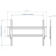 Кронштейн для ТВ Kromax STAR PRO-111 Vesa до 1000x700 55-100' max 103кг черный
