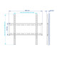 Кронштейн для ТВ Kromax IDEAL-3 new Vesa до 400x400 22-65' max 50кг white