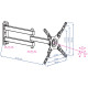Кронштейн Kromax DIX-13 до 20кг Vesa до 200x200 black