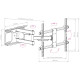 Кронштейн для ТВ Arm Media PARAMOUNT-60 Vesa до 600x400 32-75' max 60кг черный