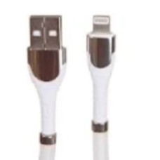 LDNIO LD_B4483 LS511/ USB кабель Lightning/ 1m/ 2.4A/ медь: 86 жил/ Магнитная оплетка/ White
