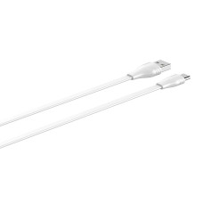 LDNIO LS552/ USB кабель Type-C/ 2m/ 2.1A/ медь: 86 жил/ Плоский/ White