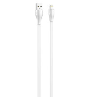 LDNIO LS553/ USB кабель Lightning/ 3m/ 2.1A/ медь: 152 жилы/ Плоский/ White