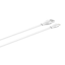 LDNIO LS551/ USB кабель Lightning/ 1m/ 2.1A/ медь: 60 жил/ Плоский/ White