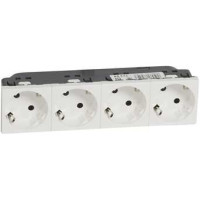 Legrand 077254 Розетка 4 x 2К+3 под углом 45° - Программа Mosaic - стандартная