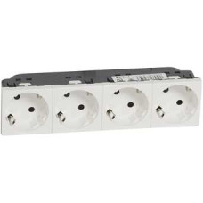 Legrand 077254 Розетка 4 x 2К+3 под углом 45° - Программа Mosaic - стандартная