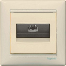 Legrand 774138 Розетка RJ45 Valena 1 выход Кат.5e UTP монтаж на винтах слоновая кость