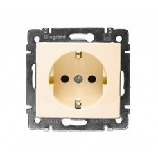 Legrand 774320 Розетка Valena с заземлением, винтовой зажим, слоновая кость