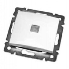 Legrand 774410 Выключатель Valena одноклавишный с подсветкой белый