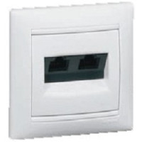 Legrand 774239 Розетка RJ45 Valena 2 выхода Кат.5e UTP монтаж на винтах белая