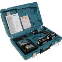 Makita DF332DWAE Дрель ак бщет,{10.8В,2х2Ач Li-ion(слайдер),БЗП-10мм,0-4500-1500м,3521Нм,1кг,чем,подсв}