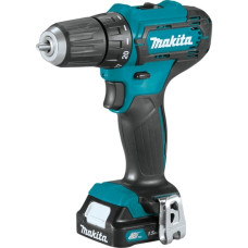 Makita DF333DWYE Дрель ак,{12В,2х1.5Ач Li-ion(слайдер),БЗП-10мм,0-4501700обм,3014Нм,1.1кг,чем,подсв}