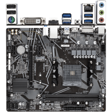 Материнская плата Gigabyte AMD A520 AM4 DDR4 ( A520M H ) mATX, Ret