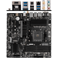 Материнская плата MSI AMD B550 AM4 DDR4 ( B550M Pro-VDH WiFi ) mATX, Ret