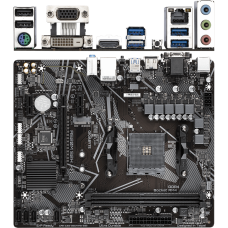 Материнская плата Gigabyte AMD A520 AM4 DDR4 ( A520M S2H ) mATX, Ret