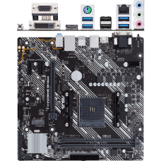 Материнская плата ASUS B450 AM4 DDR4 ( Prime B450M-K II ) mATX, Ret